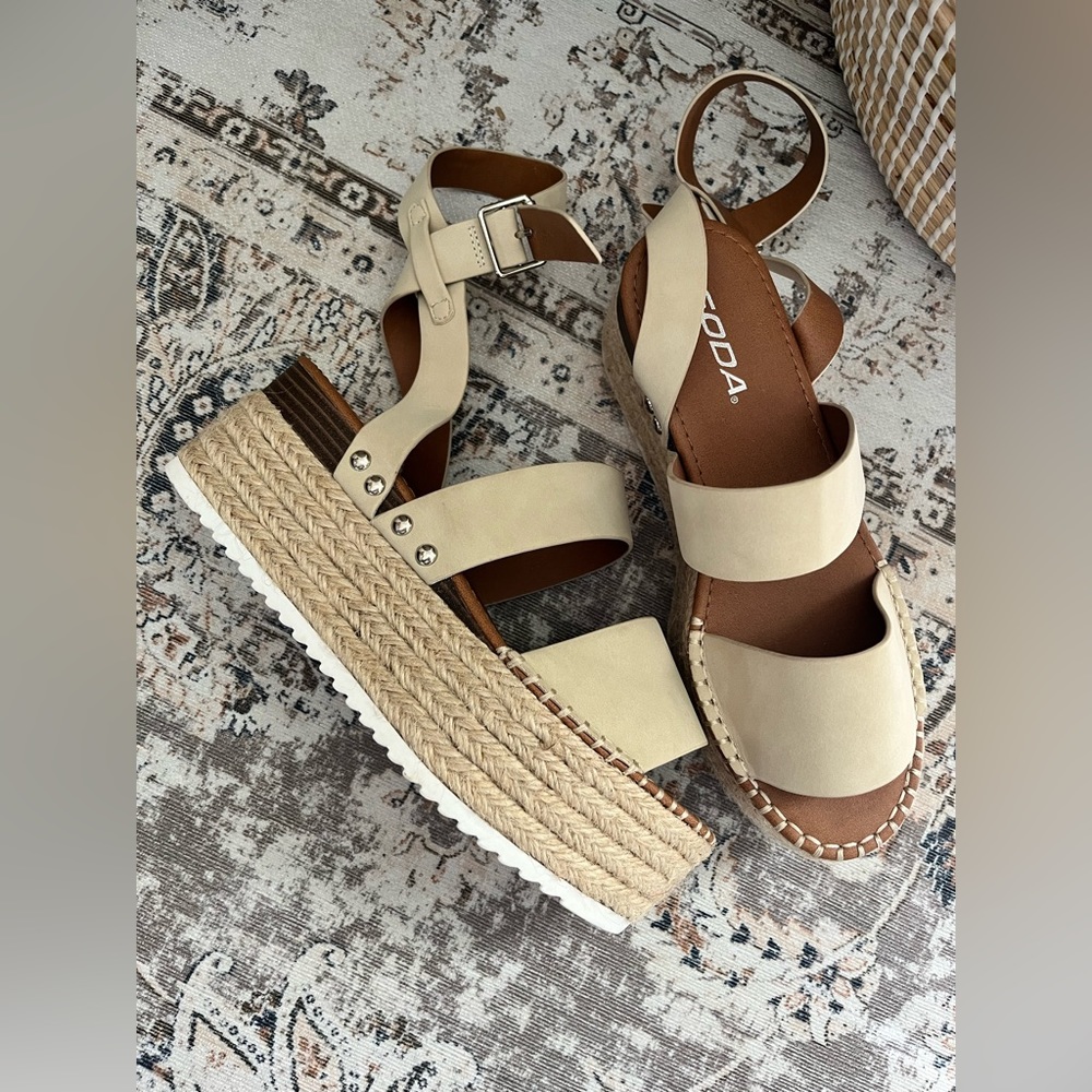 COPY - Soda wedge sandal size 7.5